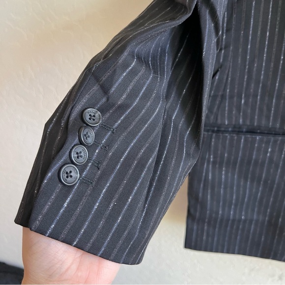 Vintage 90s Versace Striped blazer jacket Versace Collection Couture - Picture 7 of 7